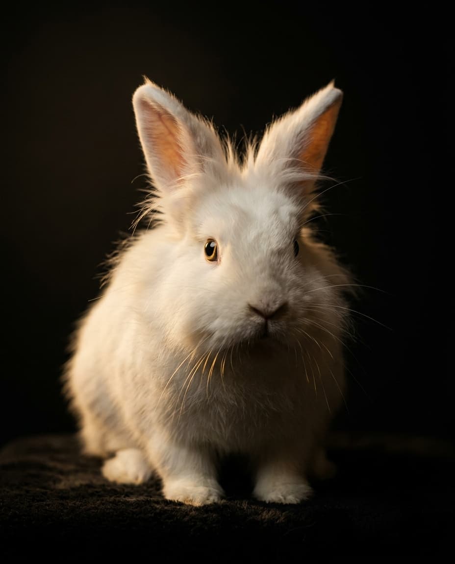 Cineastisches Studio-Tierportrait „Mira" — Zwergkaninchen